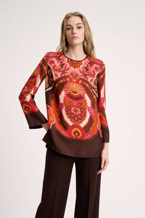 Luisa Spagnoli Laccio - Blusa in pura seta In Linea