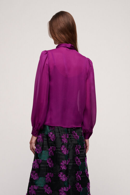 Luisa Spagnoli Luccichio - Camicia in seta Nuovo