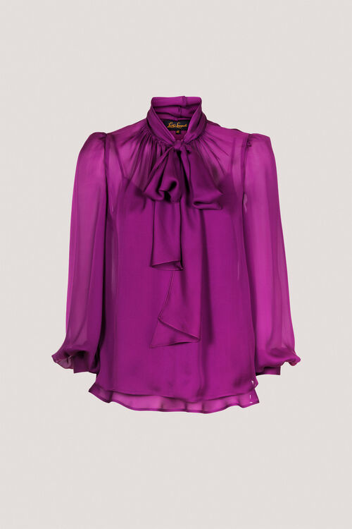 Luisa Spagnoli Luccichio - Camicia in seta Nuovo