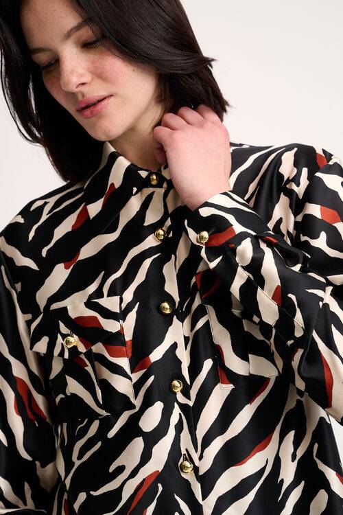 Luisa Spagnoli Lenza - Camicia animalier Prezzo Ridotto