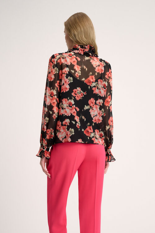 Luisa Spagnoli Lamine - Blusa con volant Sottocosto