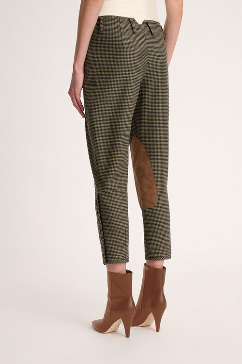Luisa Spagnoli Olano - Pantaloni pied-de-poule Offerta