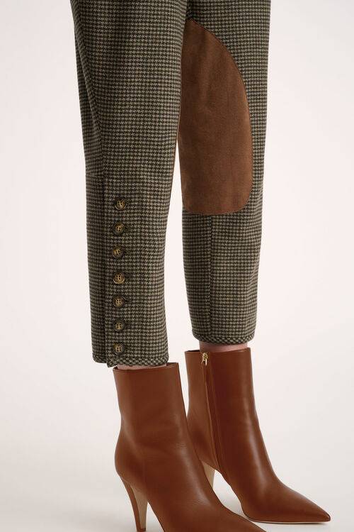 Luisa Spagnoli Olano - Pantaloni pied-de-poule Offerta