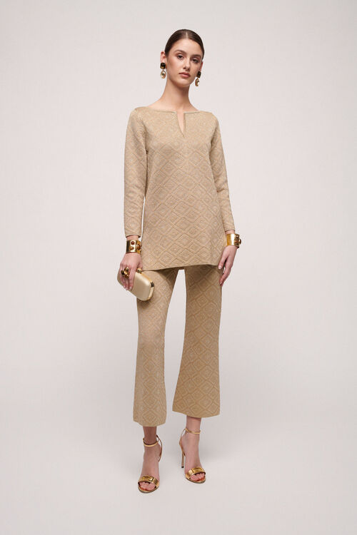 Luisa Spagnoli Zelinda - Pantalone in lurex In Linea