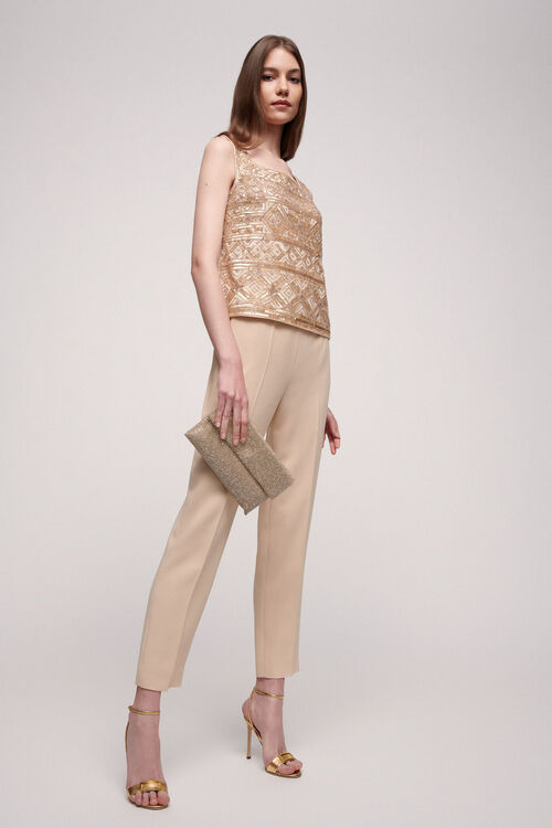 Luisa Spagnoli Labi - Top con paillettes In Linea