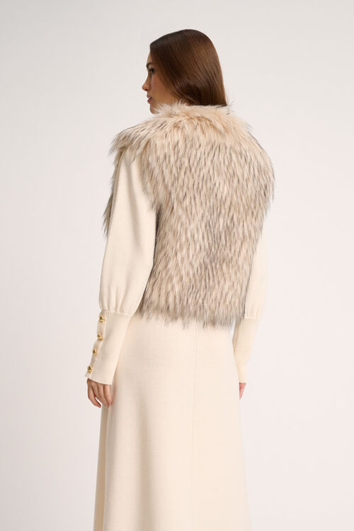 Luisa Spagnoli Smorfia - Gilet in faux fur Outlet
