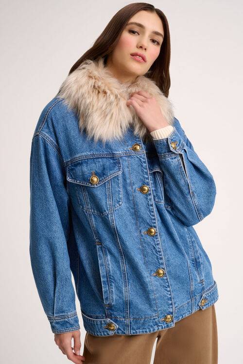 Luisa Spagnoli Scialuppa - Giubbotto in denim Offerta Pasqua