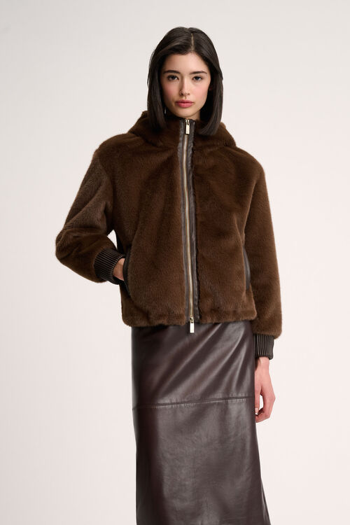 Luisa Spagnoli Scheggia - Giubbotto faux fur Promozione Limitata