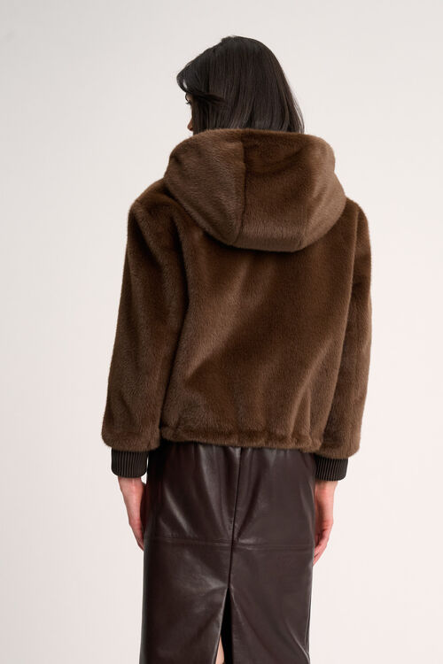 Luisa Spagnoli Scheggia - Giubbotto faux fur Promozione Limitata