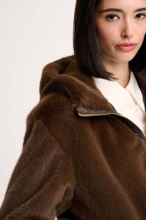 Luisa Spagnoli Scheggia - Giubbotto faux fur Promozione Limitata