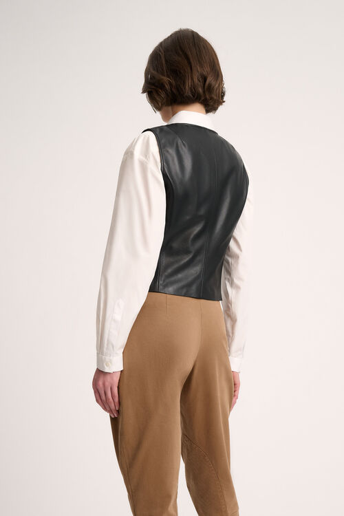 Luisa Spagnoli Sapore - Gilet in pelle Offerte