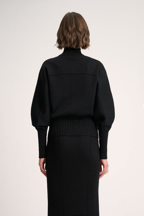 Luisa Spagnoli Merlo - Giacca bomber in maglia In Saldo
