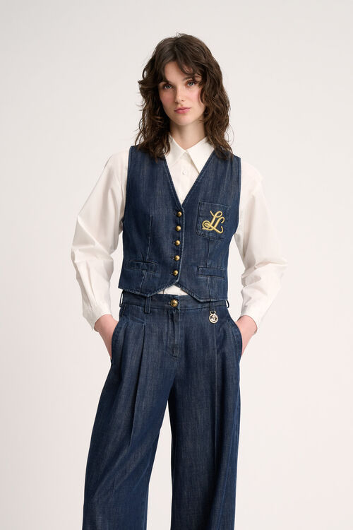 Luisa Spagnoli Scudiero - Gilet in denim Ultimo giorno