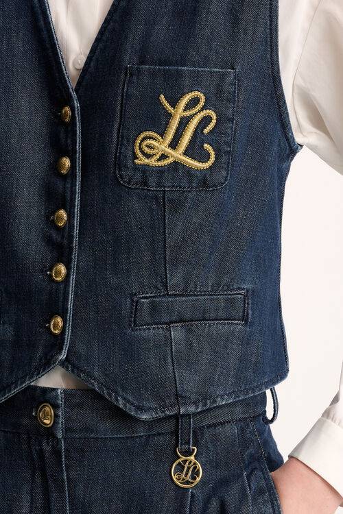 Luisa Spagnoli Scudiero - Gilet in denim Ultimo giorno