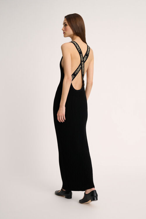Luisa Spagnoli Mendez - Abito con spalline jacquard - Fashion Show Online