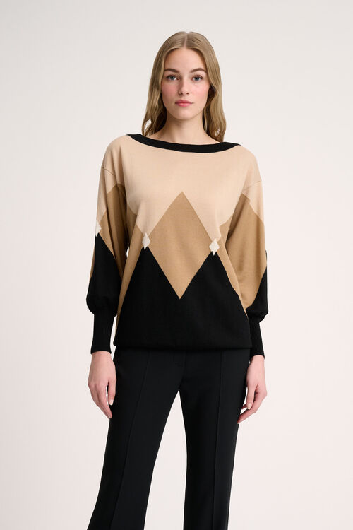 Luisa Spagnoli Magneti - Pullover a rombi Prezzo Ridotto