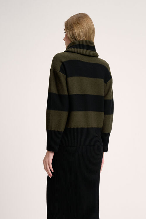 Luisa Spagnoli Marsupio - Pullover a righe Convenienza