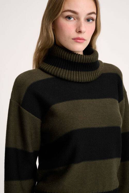Luisa Spagnoli Marsupio - Pullover a righe Convenienza