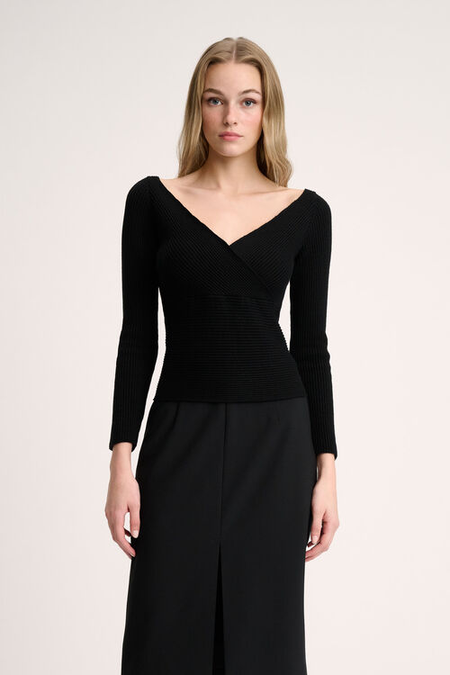 Luisa Spagnoli Momenti - Pullover con scollo a V Offerta