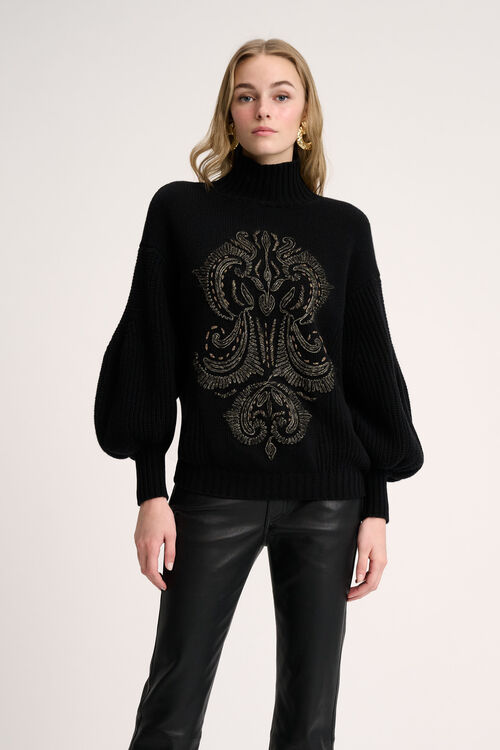 Luisa Spagnoli Colfiorito - Pullover ricamato Outlet