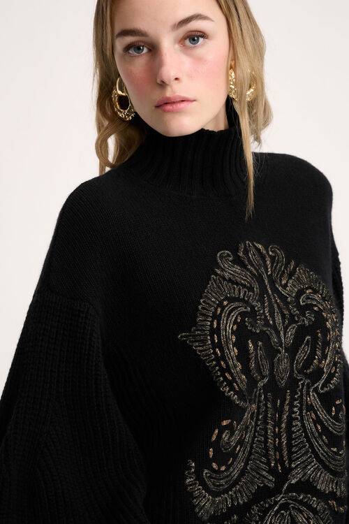 Luisa Spagnoli Colfiorito - Pullover ricamato Outlet