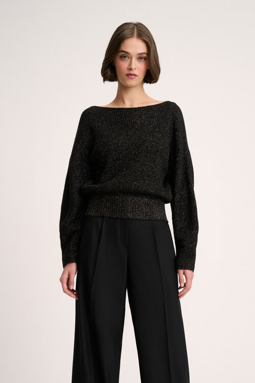 Luisa Spagnoli Caiman - Pullover lurex Vendita Calda