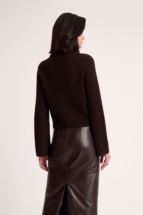 Luisa Spagnoli Magnus - Pullover dolcevita a coste Italy