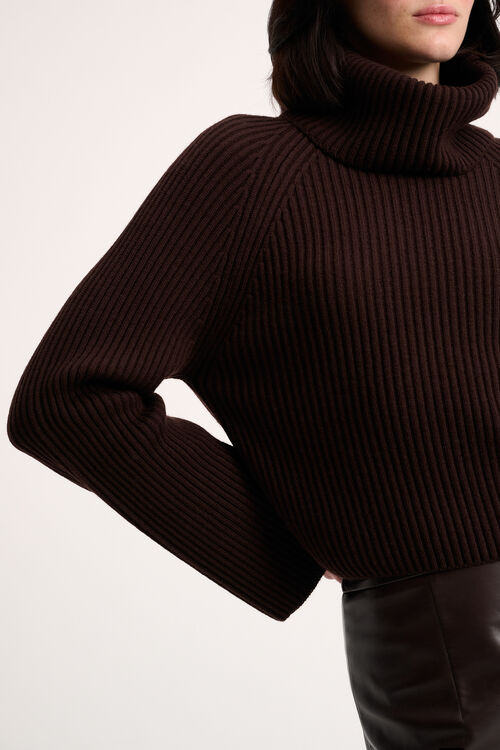 Luisa Spagnoli Magnus - Pullover dolcevita a coste Italy