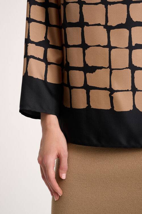 Luisa Spagnoli Leggio - Blusa a quadri Promozione Limitata