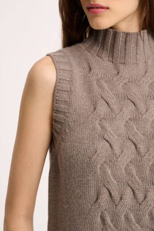 Luisa Spagnoli Chiusura - Gilet a collo alto Vendite Flash