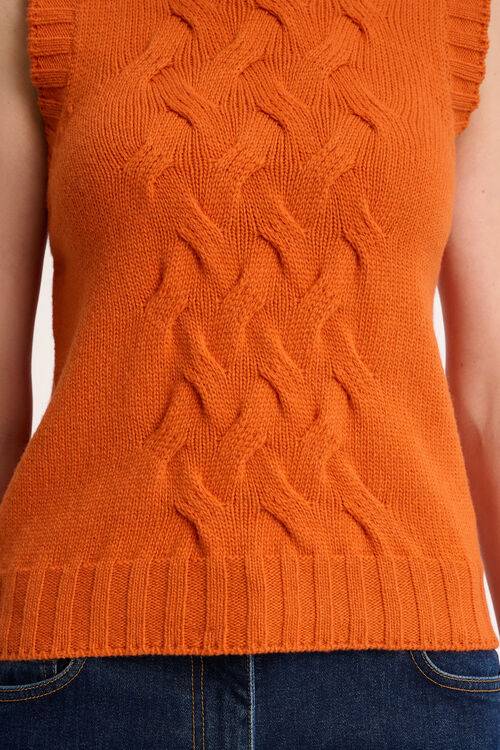 Luisa Spagnoli Chiusura - Gilet a collo alto In Saldo