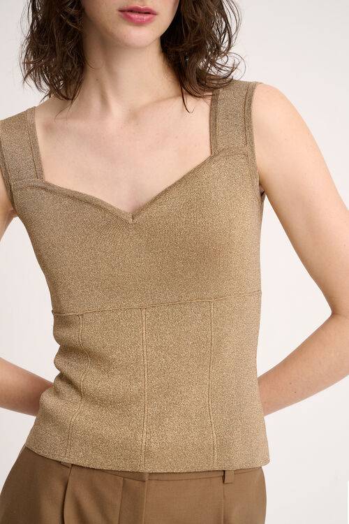 Luisa Spagnoli Zac - Top in lurex Pezzi Unici