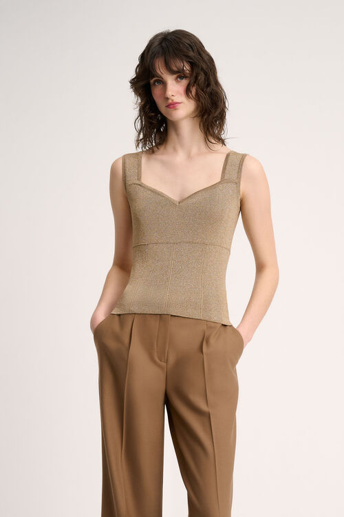 Luisa Spagnoli Zac - Top in lurex Pezzi Unici