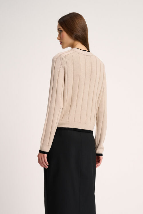 Luisa Spagnoli Mozione - Cardigan bon ton Consegna Veloce