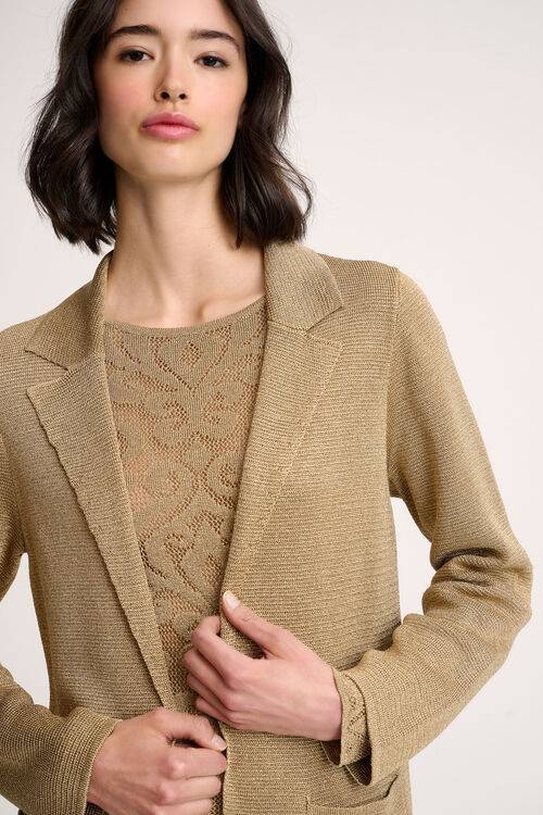 Luisa Spagnoli Zeppola - Cardigan lurex Prezzo Ridotto