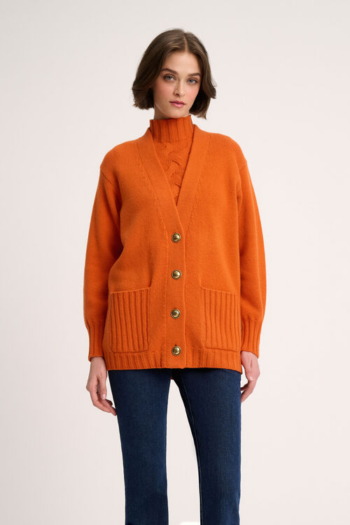 Luisa Spagnoli Canolo - Cardigan in misto cashmere Online