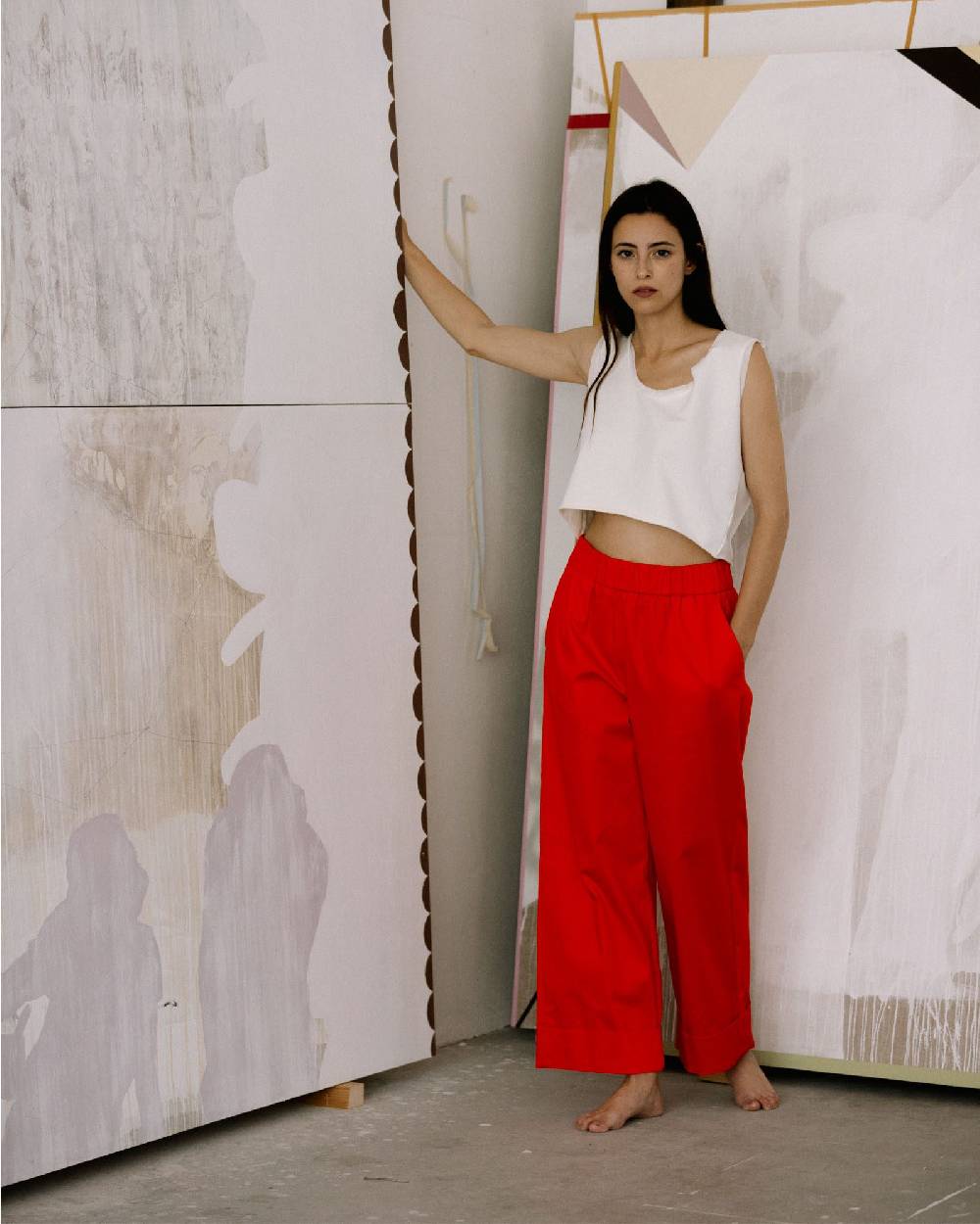 Rialto 48 PANTALONE AMPIO CON TASCA Saldi