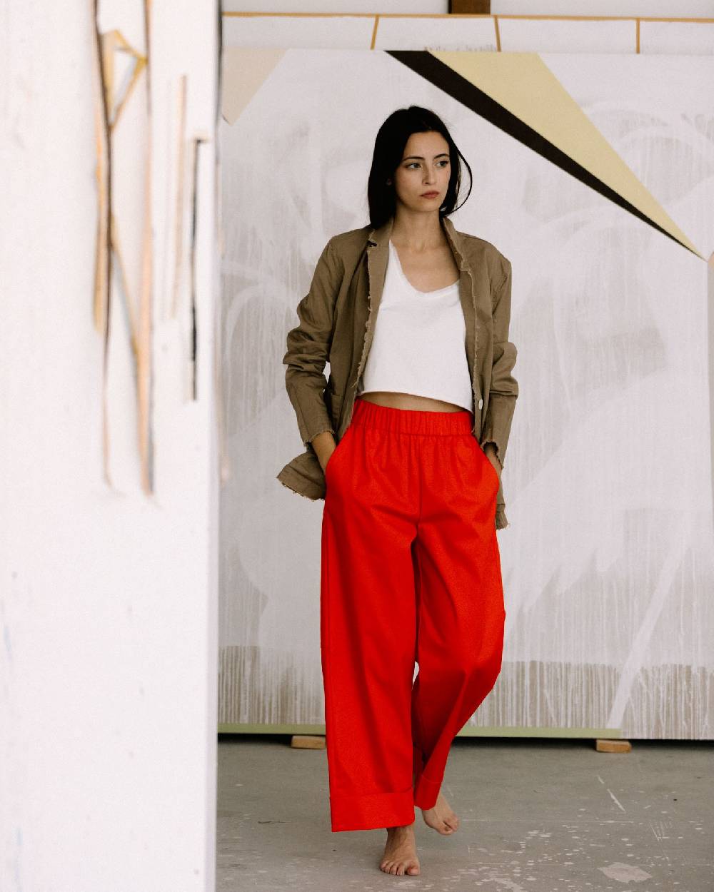 Rialto 48 PANTALONE AMPIO CON TASCA Saldi