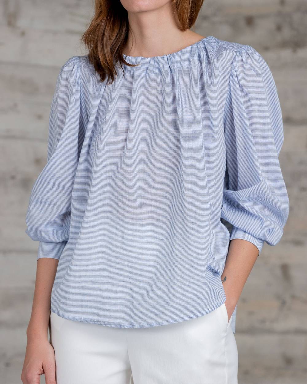Rialto 48 CAMICIA CON COLLO ARRICCIATO In Saldo