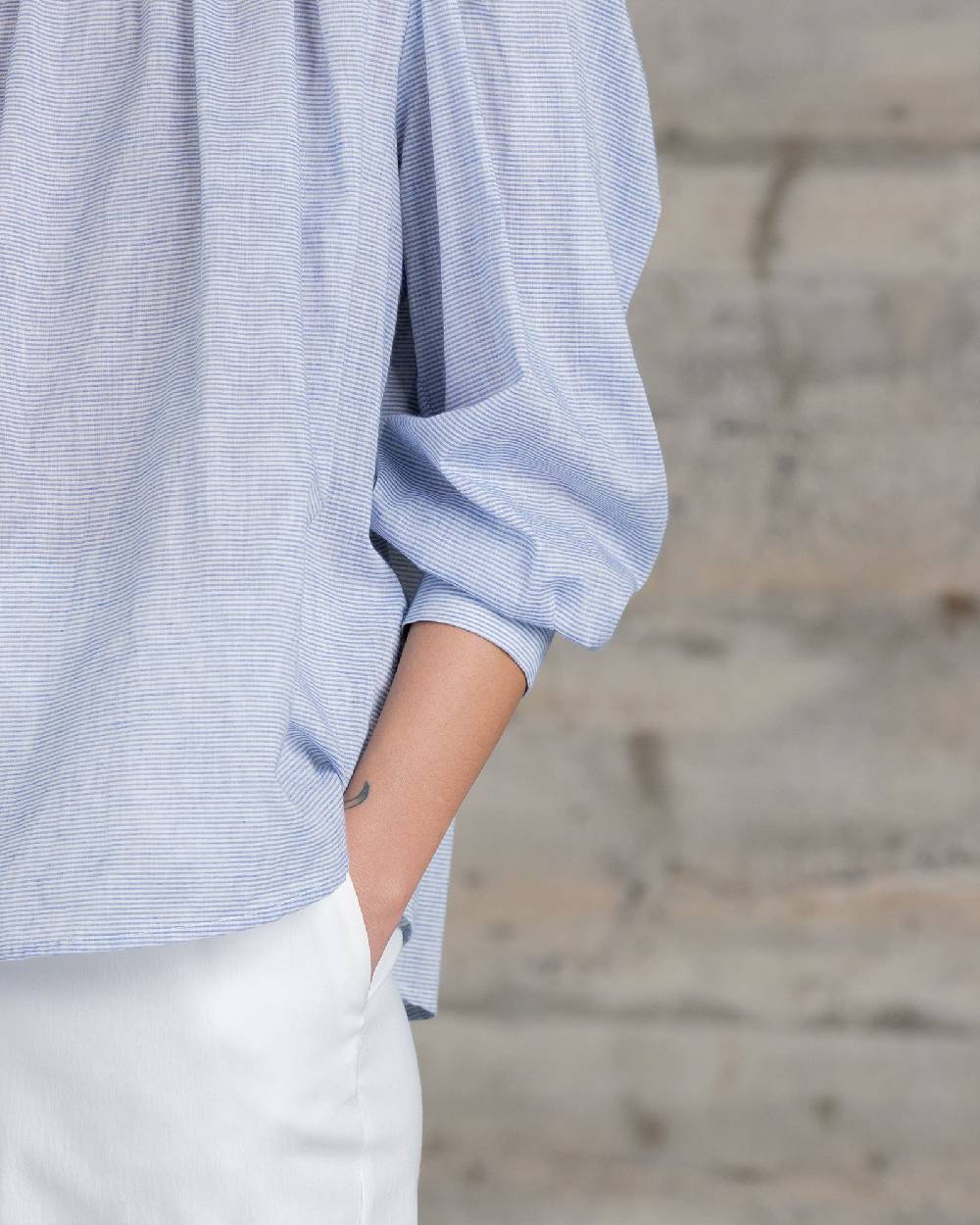 Rialto 48 CAMICIA CON COLLO ARRICCIATO In Saldo