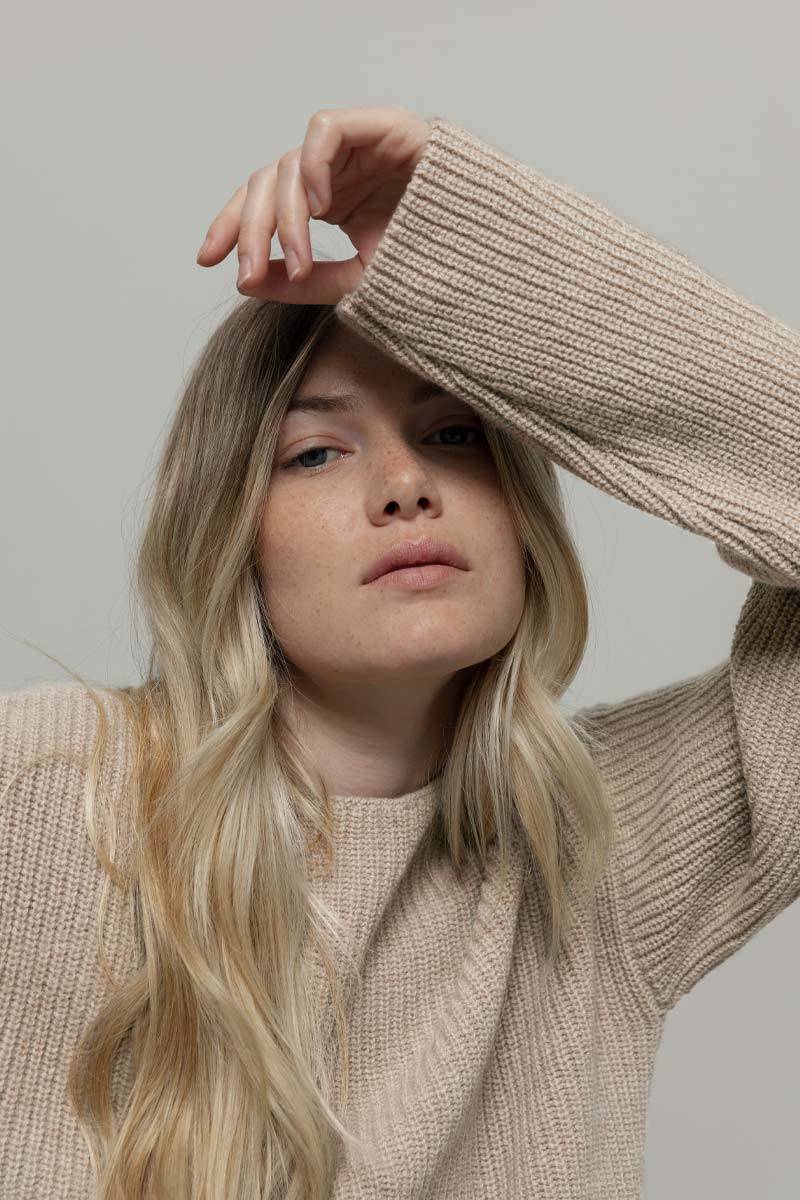 Rifò MELISSA Maglia Girocollo Donna Cashmere Rigenerato Qualità