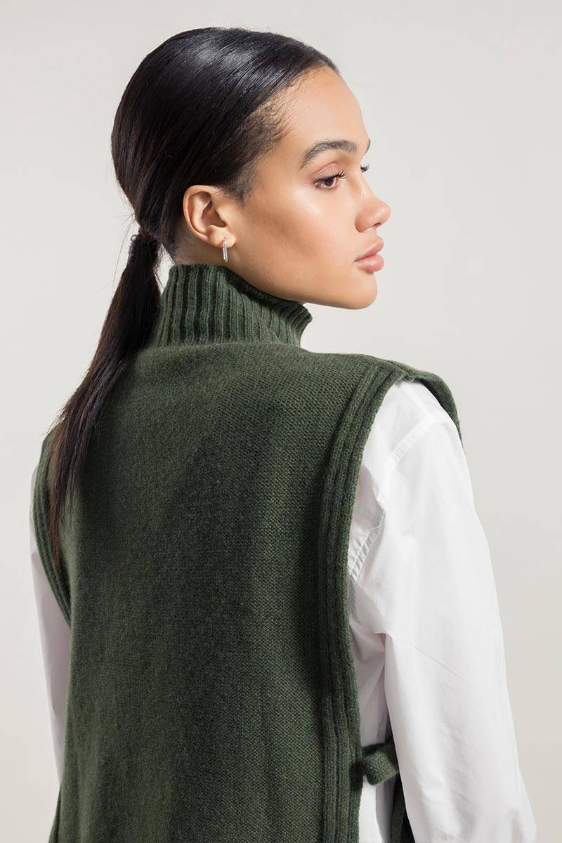 Rifò DELIA Gilet Collo Alto Lana Rigenerata Shopping Online