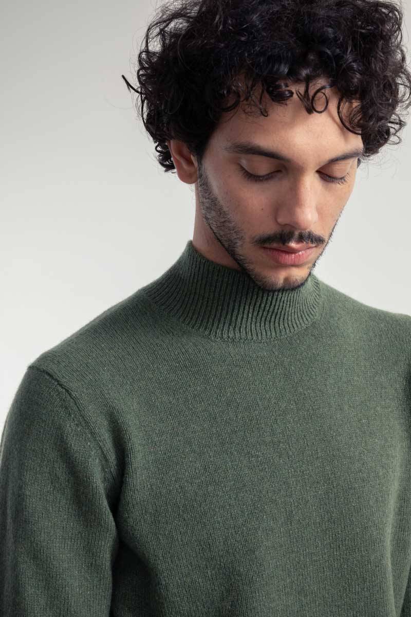 Rifò CLEMENTE Maglia Collo Alto Uomo Cashmere Rigenerato Sottocosto