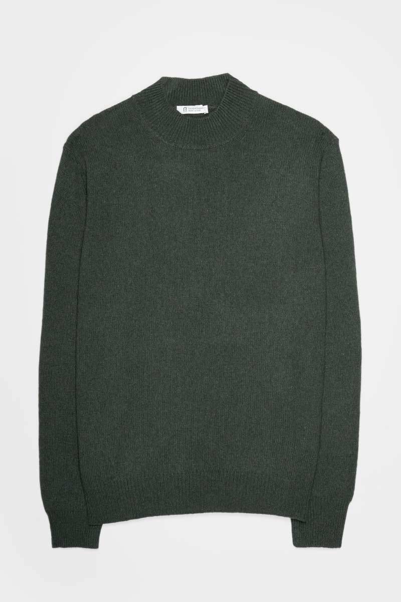 Rifò CLEMENTE Maglia Collo Alto Uomo Cashmere Rigenerato Sottocosto