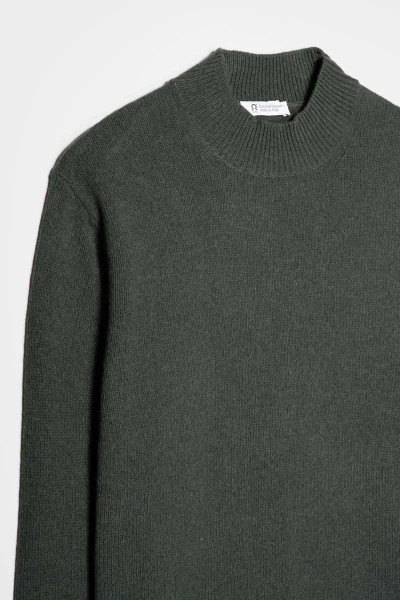 Rifò CLEMENTE Maglia Collo Alto Uomo Cashmere Rigenerato Sottocosto