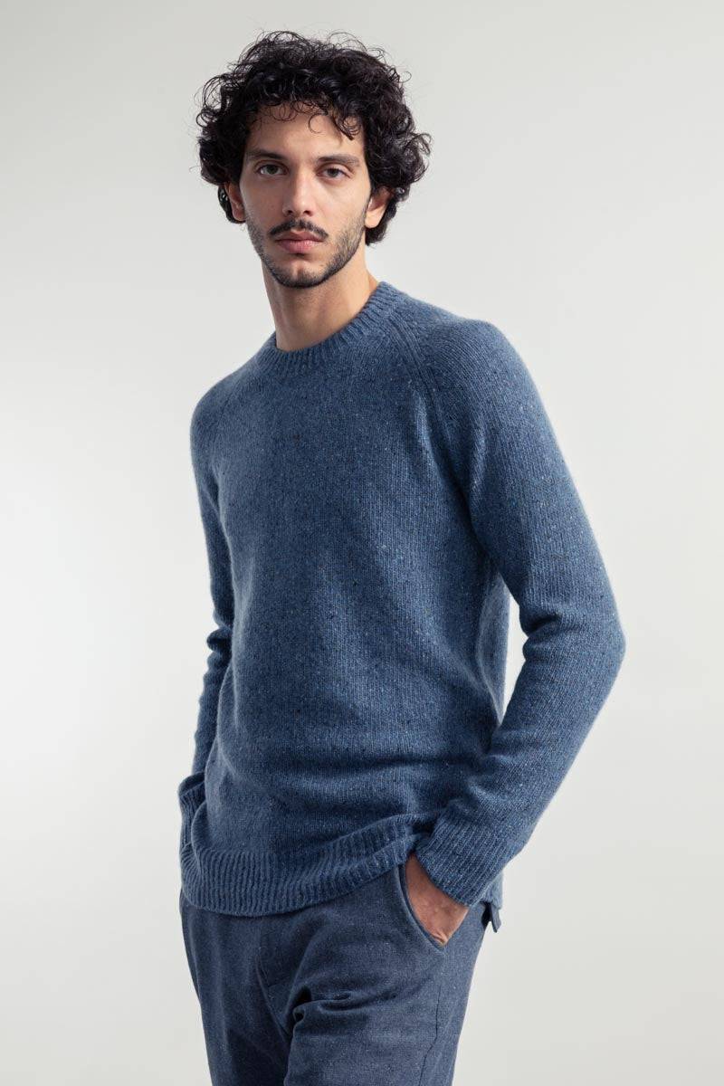 Rifò ALFREDO Maglia Girocollo Unisex Cashmere Rigenerato Novità