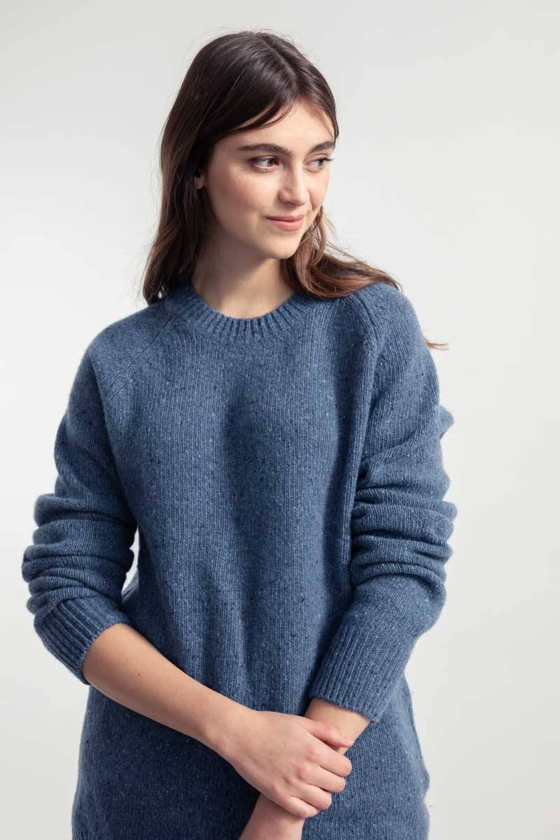 Rifò ALFREDO Maglia Girocollo Unisex Cashmere Rigenerato Novità