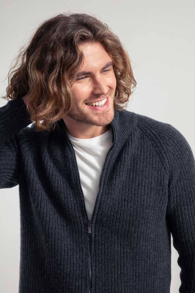 Rifò IPPOLITO Cardigan Uomo Cashmere Rigenerato Sconto