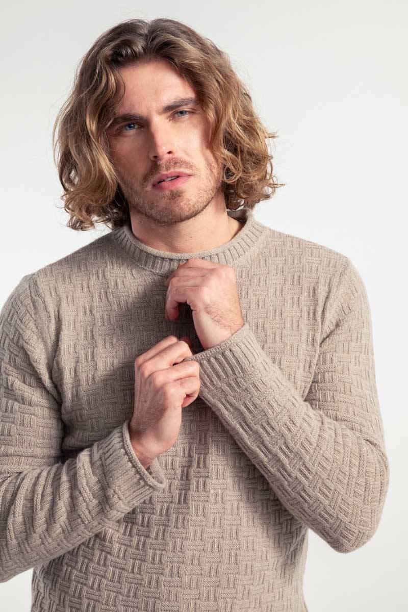 Rifò FERNANDO Maglia Uomo Cashmere Rigenerato Economico