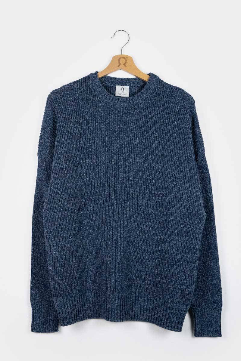 Rifò COSIMO Maglia Uomo Cotone Jeans Rigenerato Moda
